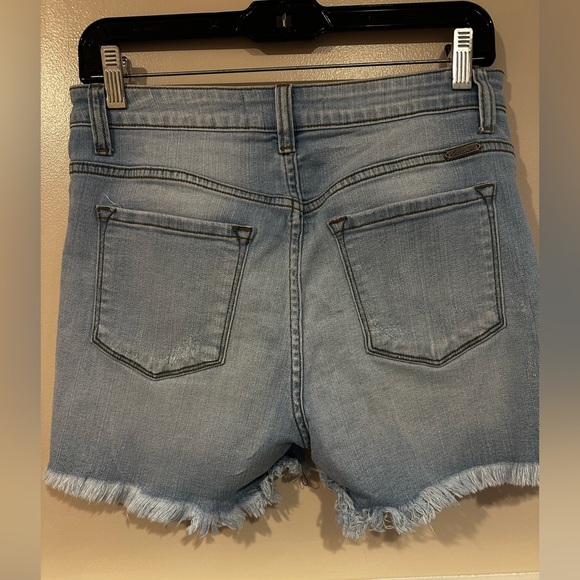 Women's Light Blue Denim Shorts - Picture 4 of 6